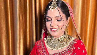 Anjali’s traditional Red Bridal look