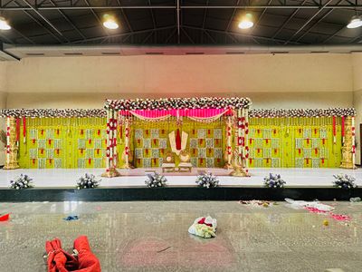 Elegant floral mandapam