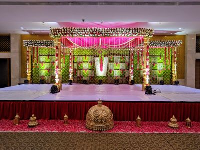 Elegant floral mandapam