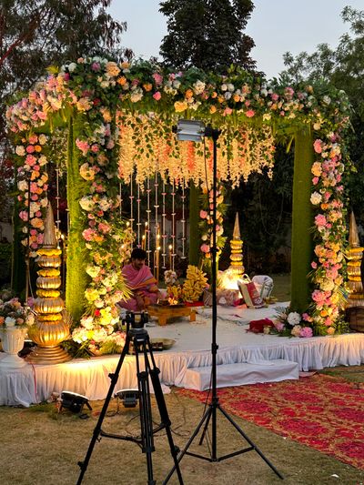 Moinabad farmhouse ( mandap , reception ,haldi)