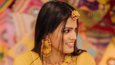 Haldi mehndi bride