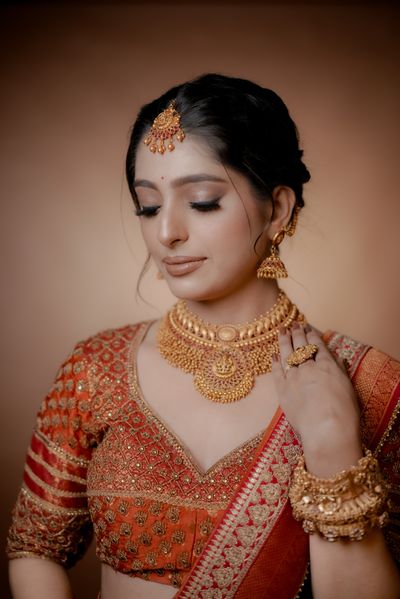 South Indian bridal look