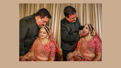 "The First Glance: Bride’s Radiant Journey" by Atul Sharma Photography