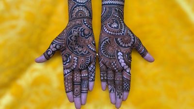 Bridal Mehndi Designs without Figure patterns