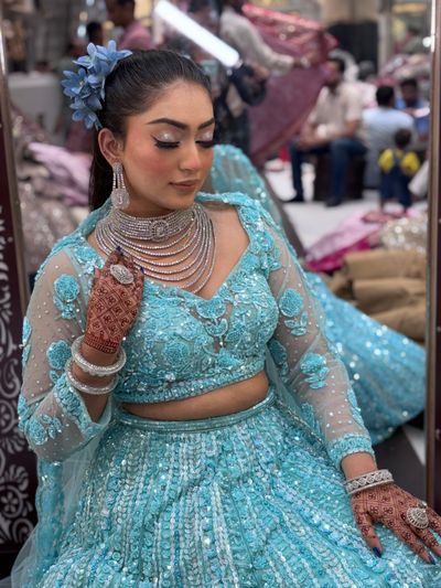 Fiza Engagment makeup 