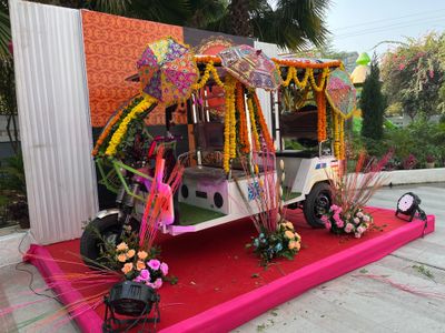 multicolour haldi decor