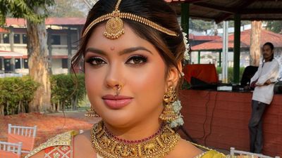 Rhea glam bridal look