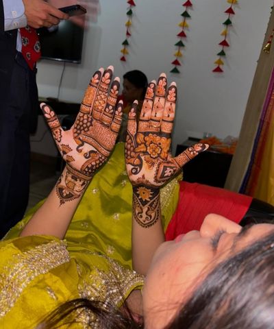 stylish mehandi