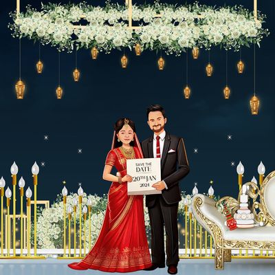 Caricature | Adorable Kids & Couple Illustration