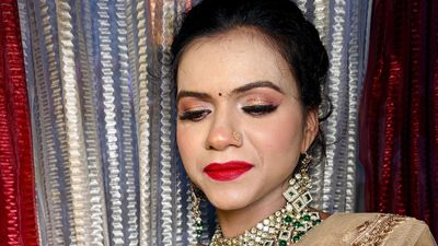 poonam reception makeup 