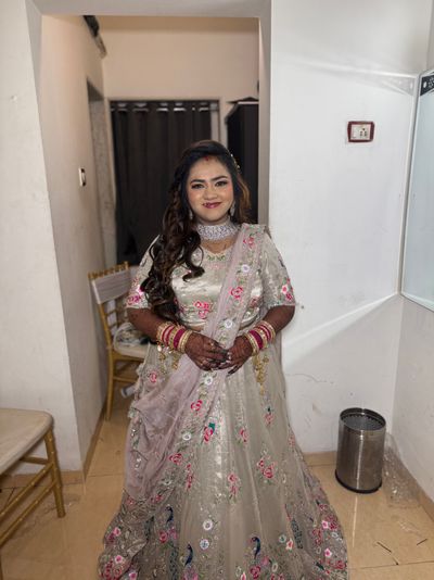 riya reception makeover 