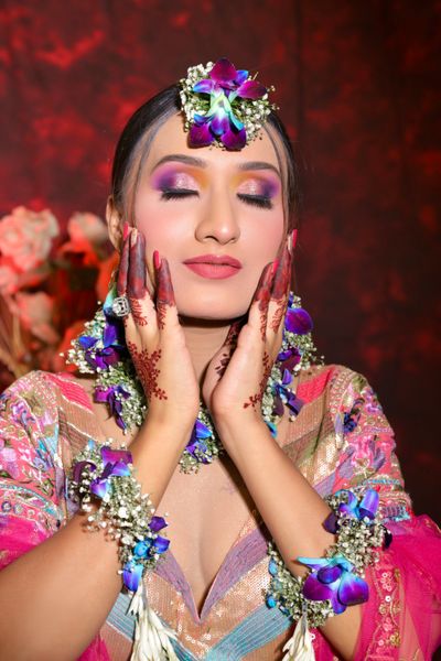 Haldi/mehendi makeup