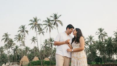 a dreamy Half day Pre wedding photoshoot in Goa