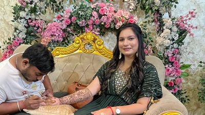 BRIDE Tanvi on her mehandi look