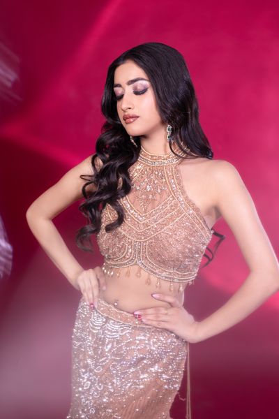 Jiya for her Cocktail Glam 