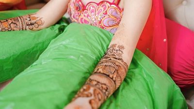 Elegant Bridal Mehndi Portrait 2025