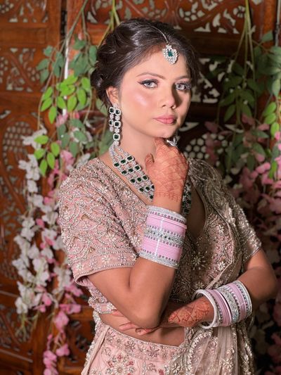 Engagement makeup done at our studio 