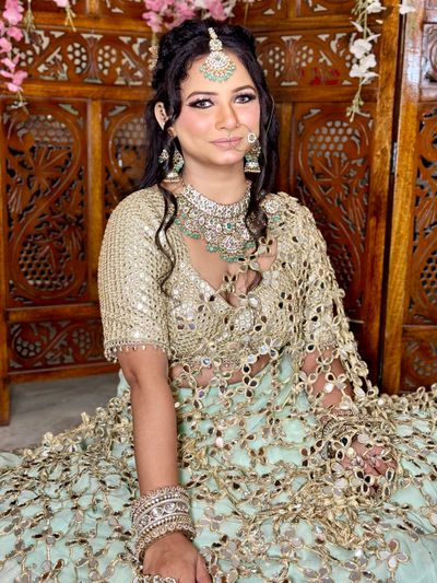 mehendi makeup done at studio