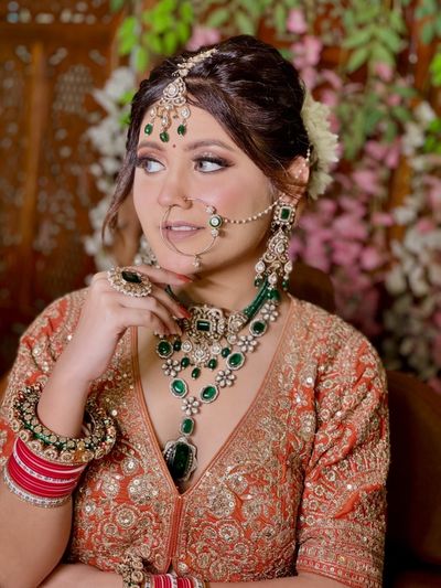 Bridal Makeup done at our studio 