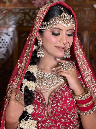 Bridal Makeup done at our studio 
