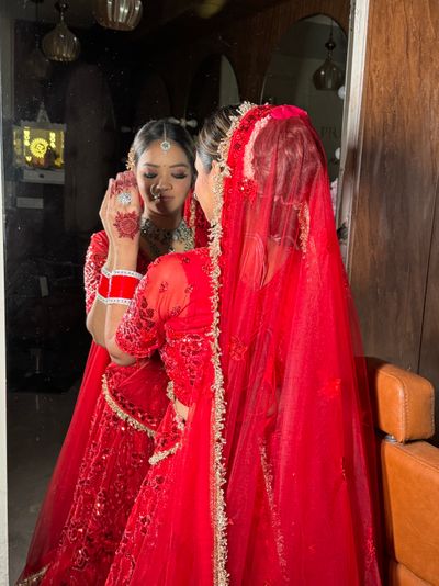 Bridal Makeup done at our studio