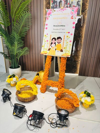 Nikita & Devansh | Haldi Decor