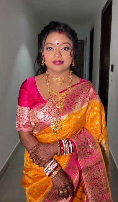 Sanchari bengali Reception bride 