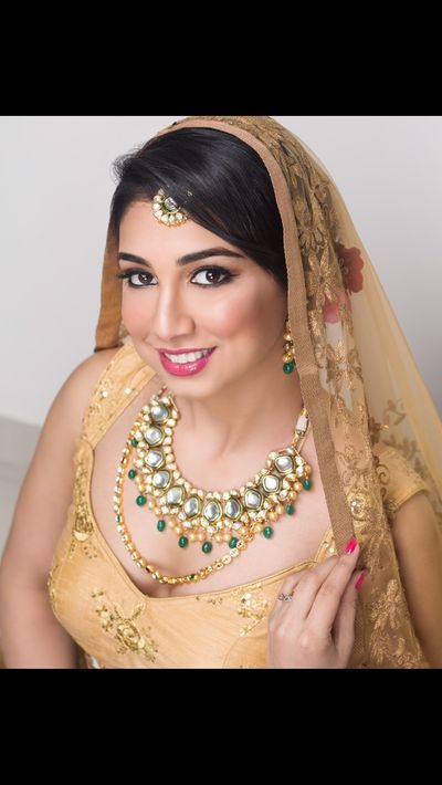 Bridal looks from Namrata Soni school of makeup and hair portfolio