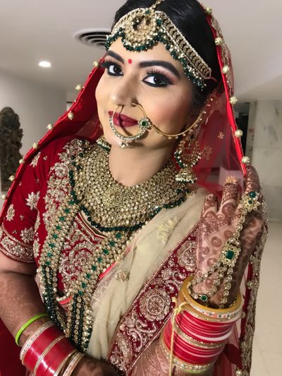 airbrush bridal makeup for Akanksha 