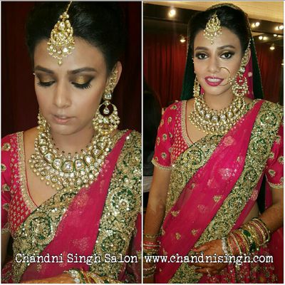 Bridal makeup by Chandni Singh 
