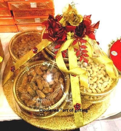 dry fruits and ring platters