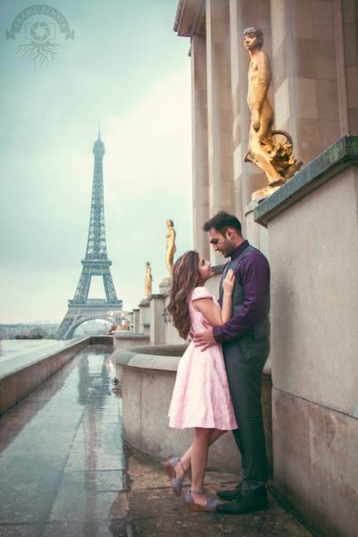 Miti + Sachin pre-wedding shoot at Paris. 