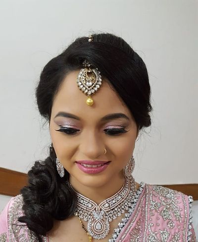 " RECEPTION" makeup (Airbrush )done by Tanyapuri