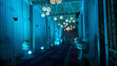 blue theme by mahaveer decor