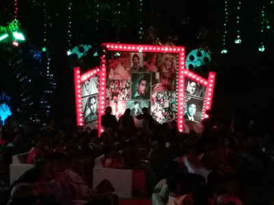 sangeet sandhya with Bollywood theme