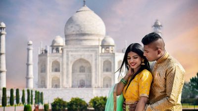 Love story of anoj & sana from switzerland to Taj mahal