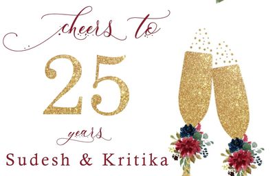Sudhesh & Kritika 25th Wedding Anniversary 