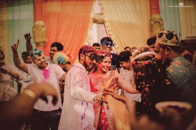 Akshay & Vaishnavi Haldi ceremony 