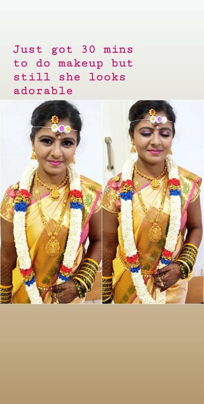 Pallavi Bridal (Pre-wedding, Reception and Simple Muhurtham Look)