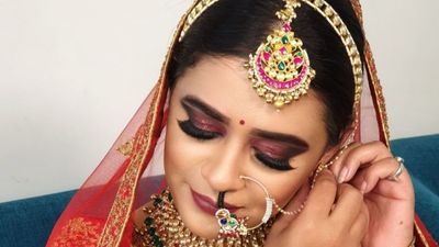 Aditi's Makeover- North Indian Reception Look