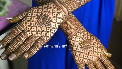 Traditional bridal henna