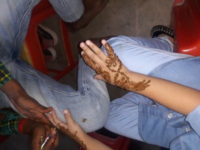 Arabic mehndi art