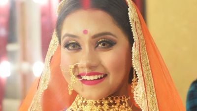 HD Makeup Bengali Bride Reception look
