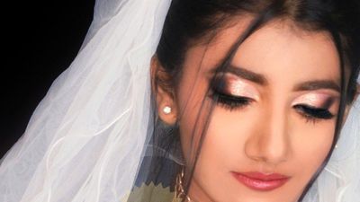 Catholic Bollywood inspired bride