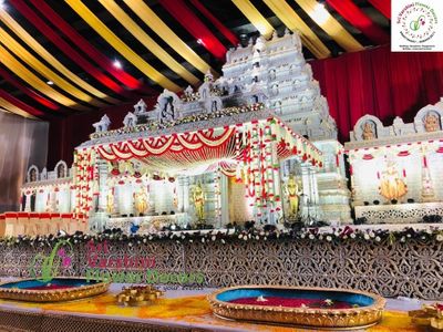 Royal Wedding Stage Decoration by #SriVarshiniCreations
