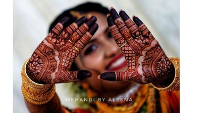 Bridal henna and brides