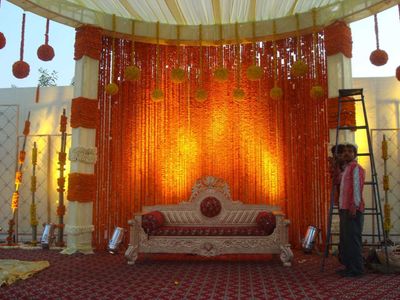 Marigold Wedding Theme Decoration