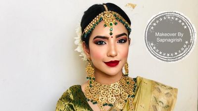 Bride in Golden Saree