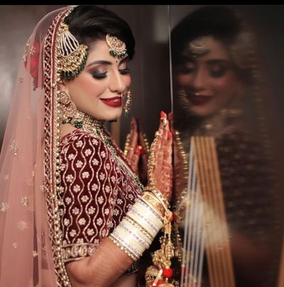 chahat bridal look