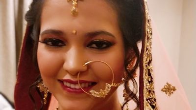North Indian bridal makeup